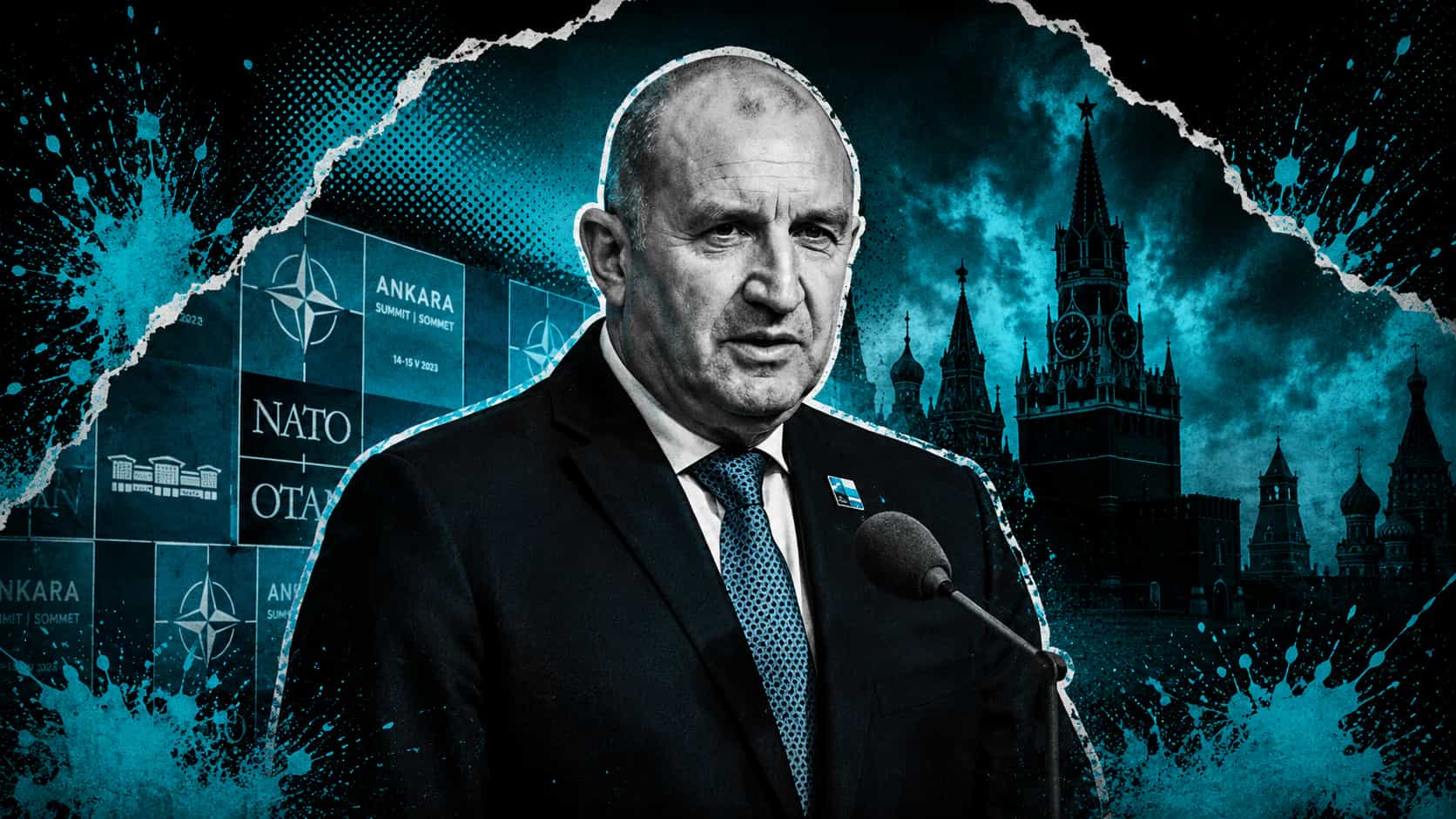 The prime minister of Bulgaria is spreading Kremlin propaganda during the NATO summit